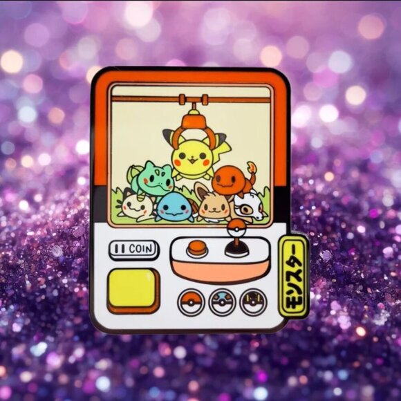 Independent Other - Adorable Pokemon Claw Machine Hard Enamel Pin - Flair Lapel Brooch